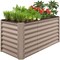 Best Choice Products 4x2x2ft Outdoor Metal Raised Garden Bed, Planter Box for Vegetables, Flowers, Herbs